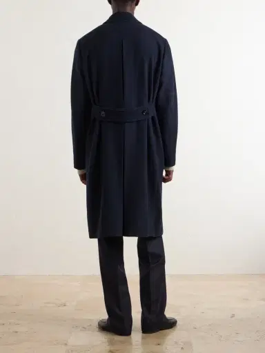 Boglioli Double-Breasted Virgin Wool and Cashmere-Blend Twill Coat - Men | Thumbnail 4 Boglioli Double-Breasted Virgin Wool and Cashmere-Blend Twill Coat - Men | Thumbnail 4