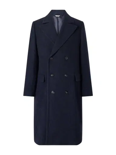 Boglioli Double-Breasted Virgin Wool and Cashmere-Blend Twill Coat - Men | Thumbnail 1 Boglioli Double-Breasted Virgin Wool and Cashmere-Blend Twill Coat - Men | Thumbnail 1