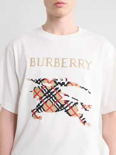 Burberry Logo-Embroidered Cotton-Jersey T-Shirt - Men | Thumbnail 5 Burberry Logo-Embroidered Cotton-Jersey T-Shirt - Men | Thumbnail 5