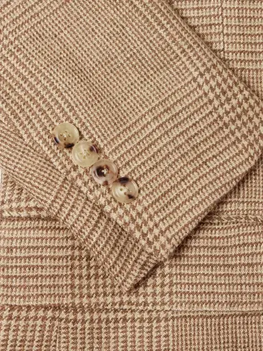 Polo Ralph Lauren Double-Breasted Houndstooth Silk, Linen and Wool-Blend Suit Jacket - Men | Thumbnail 6 Polo Ralph Lauren Double-Breasted Houndstooth Silk, Linen and Wool-Blend Suit Jacket - Men | Thumbnail 6