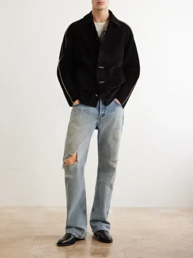 Enfants Riches Déprimés Académie Embellished Suede Jacket - Men | Thumbnail 2 Enfants Riches Déprimés Académie Embellished Suede Jacket - Men | Thumbnail 2