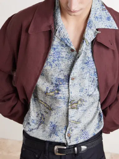 KAPITAL Key West Camp-Collar Printed Linen Shirt - Men | Thumbnail 5 KAPITAL Key West Camp-Collar Printed Linen Shirt - Men | Thumbnail 5
