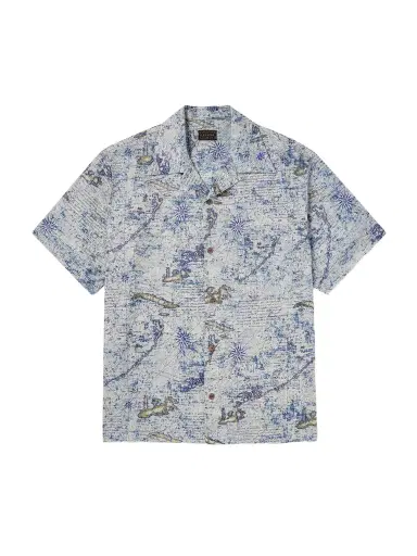 KAPITAL Key West Camp-Collar Printed Linen Shirt - Men | Thumbnail 1 KAPITAL Key West Camp-Collar Printed Linen Shirt - Men | Thumbnail 1
