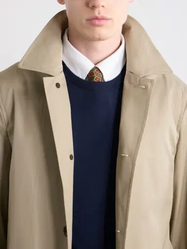 Burberry Leather-Trimmed Cotton-Gabardine Trench Coat - Men | Thumbnail 6 Burberry Leather-Trimmed Cotton-Gabardine Trench Coat - Men | Thumbnail 6