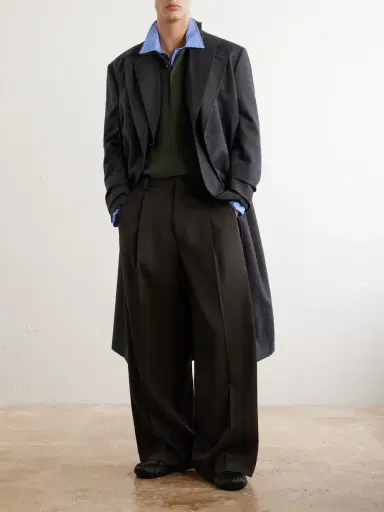 ssstein Wide-Leg Wool Trousers - Men | Thumbnail 2 ssstein Wide-Leg Wool Trousers - Men | Thumbnail 2