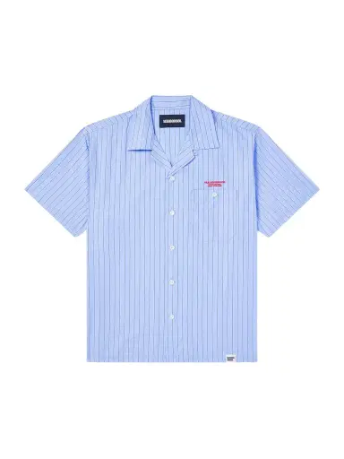 Neighborhood Camp-Collar Logo-Embroidered Striped Cotton Shirt - Men | Thumbnail 1 Neighborhood Camp-Collar Logo-Embroidered Striped Cotton Shirt - Men | Thumbnail 1