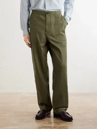 Drake's Straight-Leg Cotton-Blend Cargo Trousers - Men | Thumbnail 3 Drake's Straight-Leg Cotton-Blend Cargo Trousers - Men | Thumbnail 3