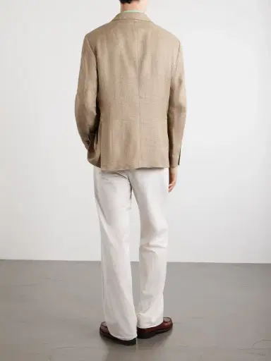 Polo Ralph Lauren Houndstooth Linen-Blend Blazer - Men | Thumbnail 4 Polo Ralph Lauren Houndstooth Linen-Blend Blazer - Men | Thumbnail 4