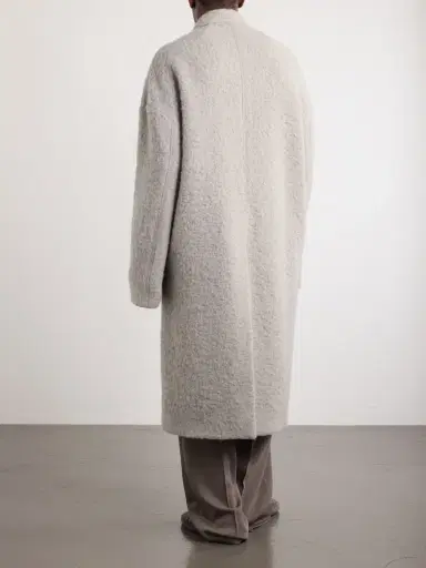Rick Owens Brad Alpaca-Blend Bouclé Coat - Men | Thumbnail 4 Rick Owens Brad Alpaca-Blend Bouclé Coat - Men | Thumbnail 4