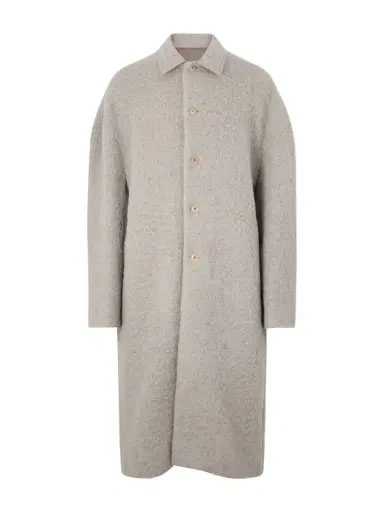 Rick Owens Brad Alpaca-Blend Bouclé Coat - Men | Thumbnail 1 Rick Owens Brad Alpaca-Blend Bouclé Coat - Men | Thumbnail 1