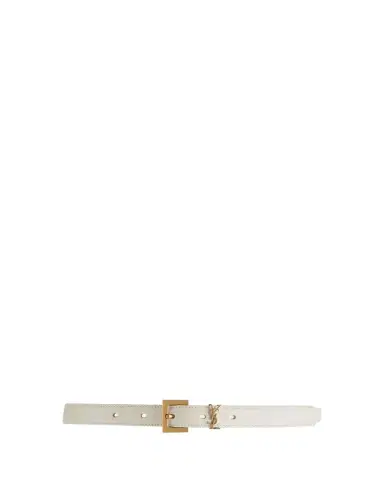 Saint Laurent YSL Monogram Leather Belt | Thumbnail 1 Saint Laurent YSL Monogram Leather Belt | Thumbnail 1