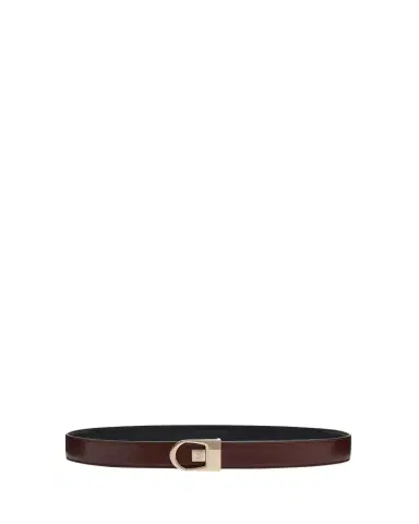 Saint Laurent New Logo Reversible Leather Belt | Thumbnail 1 Saint Laurent New Logo Reversible Leather Belt | Thumbnail 1