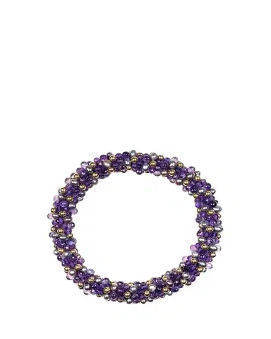 Meredith Frederick 14K Amethyst and Freshwater Pearl Terry Bracelet | Thumbnail 1 Meredith Frederick 14K Amethyst and Freshwater Pearl Terry Bracelet | Thumbnail 1