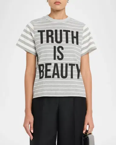 Libertine Truth Is Beauty Striped Short-Sleeve T-Shirt | Thumbnail 4 Libertine Truth Is Beauty Striped Short-Sleeve T-Shirt | Thumbnail 4