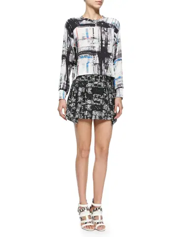 Versace Printed Silk Twill Shirt | Thumbnail 7 Versace Printed Silk Twill Shirt | Thumbnail 7