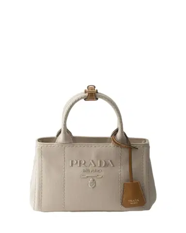Prada Jardiniere Mini Cotton Canvas Top-Handle Bag | Thumbnail 1 Prada Jardiniere Mini Cotton Canvas Top-Handle Bag | Thumbnail 1