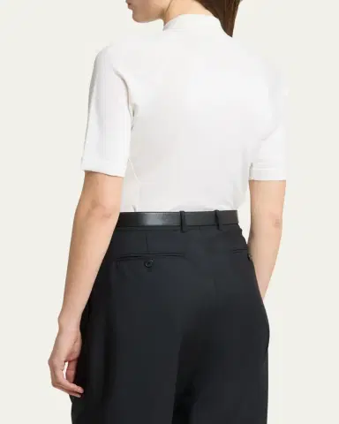 Givenchy Cropped Short-Sleeve Polo Shirt | Thumbnail 3 Givenchy Cropped Short-Sleeve Polo Shirt | Thumbnail 3