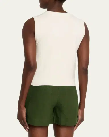 Vince Sleeveless Patch Pocket Cardigan | Thumbnail 3 Vince Sleeveless Patch Pocket Cardigan | Thumbnail 3