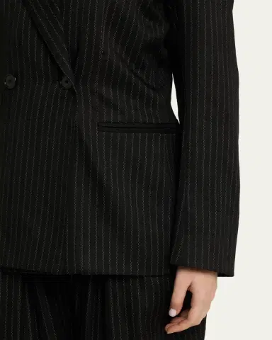 Isabel Marant Ranya Pinstripe Double-Breasted Jacket | Thumbnail 5 Isabel Marant Ranya Pinstripe Double-Breasted Jacket | Thumbnail 5