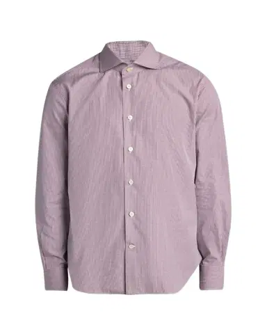 Kiton Men's Micro-Gingham Cotton Sport Shirt | Thumbnail 1 Kiton Men's Micro-Gingham Cotton Sport Shirt | Thumbnail 1