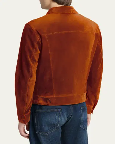 Tom Ford Men's Suede Snap-Front Western Jacket | Thumbnail 12 Tom Ford Men's Suede Snap-Front Western Jacket | Thumbnail 12