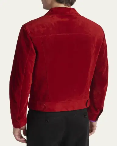 Tom Ford Men's Suede Snap-Front Western Jacket | Thumbnail 7 Tom Ford Men's Suede Snap-Front Western Jacket | Thumbnail 7