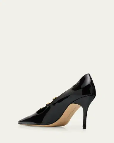 Manolo Blahnik Khafre 85mm Leather Pumps | Thumbnail 2 Manolo Blahnik Khafre 85mm Leather Pumps | Thumbnail 2