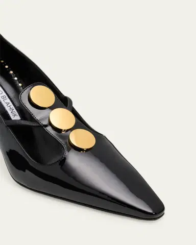 Manolo Blahnik Khafre 85mm Leather Pumps | Thumbnail 3 Manolo Blahnik Khafre 85mm Leather Pumps | Thumbnail 3