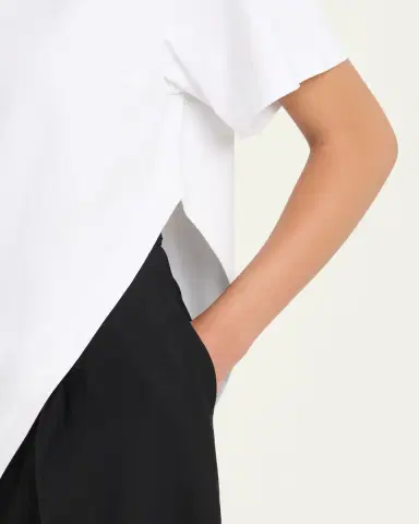 Alaïa Short-Sleeve Asymmetric Triangle T-Shirt | Thumbnail 9 Alaïa Short-Sleeve Asymmetric Triangle T-Shirt | Thumbnail 9