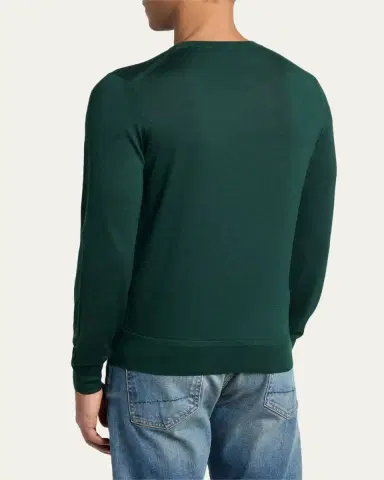 Tom Ford Men's Fine Gauge Cashmere-Blend Sweater | Thumbnail 3 Tom Ford Men's Fine Gauge Cashmere-Blend Sweater | Thumbnail 3