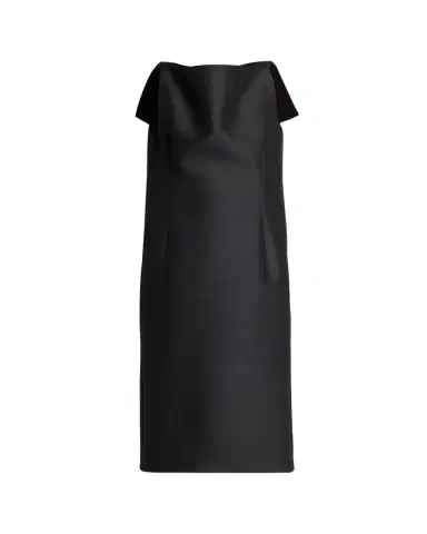 Balenciaga Sleeveless Folded V-Back Midi Dress | Thumbnail 1 Balenciaga Sleeveless Folded V-Back Midi Dress | Thumbnail 1