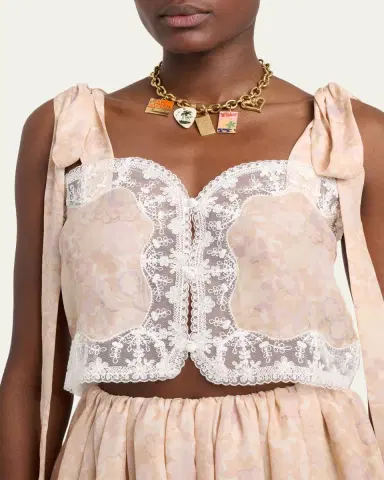 Chloé Painted Flowers Silk Top | Thumbnail 5 Chloé Painted Flowers Silk Top | Thumbnail 5