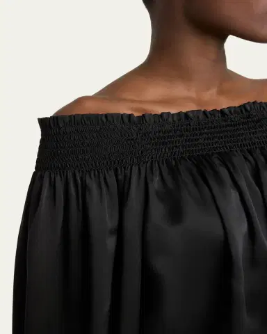 Chloé Silk Off-The-Shoulder Top | Thumbnail 5 Chloé Silk Off-The-Shoulder Top | Thumbnail 5