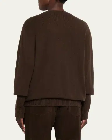 The Row Odelle Cashmere Knit Oversized Crewneck Top | Thumbnail 8 The Row Odelle Cashmere Knit Oversized Crewneck Top | Thumbnail 8