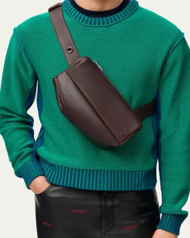 Loewe Men's Puzzle Featherlight Leather Crossbody Bag | Thumbnail 2 Loewe Men's Puzzle Featherlight Leather Crossbody Bag | Thumbnail 2