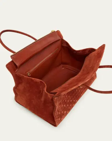 Bottega Veneta Barbara Medium Suede Tote Bag | Thumbnail 4 Bottega Veneta Barbara Medium Suede Tote Bag | Thumbnail 4