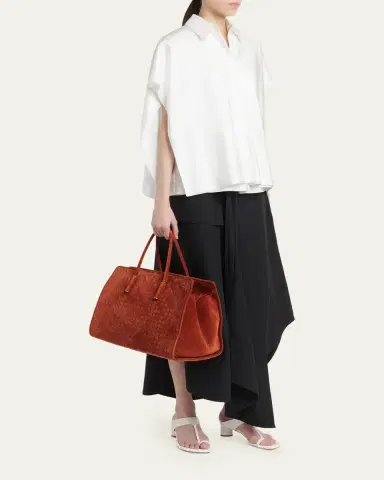 Bottega Veneta Barbara Medium Suede Tote Bag | Thumbnail 5 Bottega Veneta Barbara Medium Suede Tote Bag | Thumbnail 5