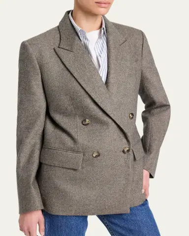 TWP Harper Double-Breasted Herringbone Blazer | Thumbnail 4 TWP Harper Double-Breasted Herringbone Blazer | Thumbnail 4