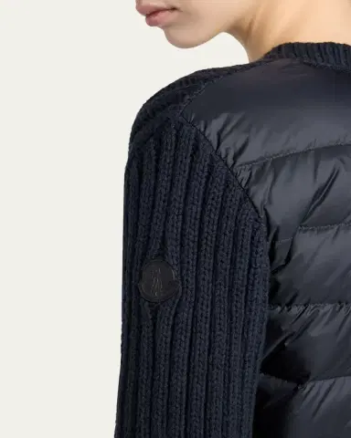 Moncler Padded Knit Cardigan | Thumbnail 5 Moncler Padded Knit Cardigan | Thumbnail 5