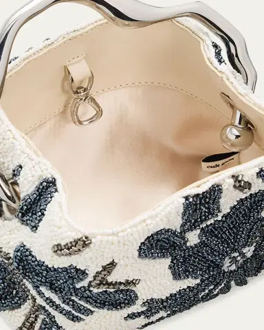 Cult Gaia Solene Mini Sculptural Beaded Top-Handle Bag | Thumbnail 3 Cult Gaia Solene Mini Sculptural Beaded Top-Handle Bag | Thumbnail 3