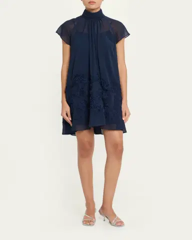 Simkhai Aveil Embroidered Organza Mini Dress | Thumbnail 2 Simkhai Aveil Embroidered Organza Mini Dress | Thumbnail 2