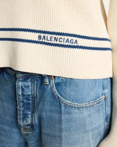 Balenciaga Mariniere Striped Cotton Knit Boat-Neck Sweater | Thumbnail 5 Balenciaga Mariniere Striped Cotton Knit Boat-Neck Sweater | Thumbnail 5