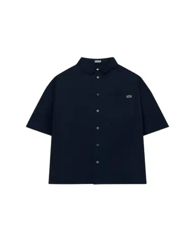 LOEWE Men's Short-Sleeve Heavy Cotton Button-Front Shirt | Thumbnail 1 LOEWE Men's Short-Sleeve Heavy Cotton Button-Front Shirt | Thumbnail 1