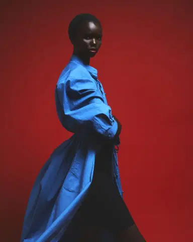 Giorgio Armani Poplin Dress w/ Drawcord Waist | Thumbnail 4 Giorgio Armani Poplin Dress w/ Drawcord Waist | Thumbnail 4