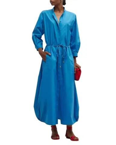 Giorgio Armani Poplin Dress w/ Drawcord Waist | Thumbnail 1 Giorgio Armani Poplin Dress w/ Drawcord Waist | Thumbnail 1