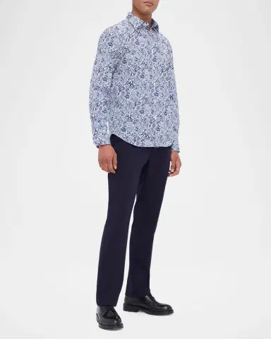 Bugatchi Men's Julian Floral Sport Shirt | Thumbnail 2 Bugatchi Men's Julian Floral Sport Shirt | Thumbnail 2
