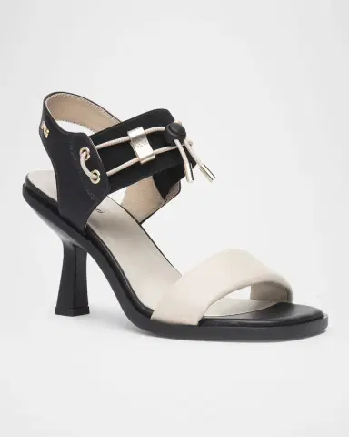 NeroGiardini Bungee Bicolor Leather Dress Sandals | Thumbnail 2 NeroGiardini Bungee Bicolor Leather Dress Sandals | Thumbnail 2