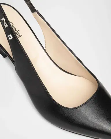 NeroGiardini Leather Slingback Pumps | Thumbnail 4 NeroGiardini Leather Slingback Pumps | Thumbnail 4