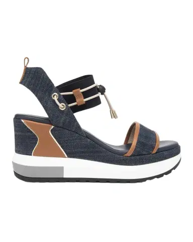 NeroGiardini Bungee Platform Wedge Sandals | Thumbnail 1 NeroGiardini Bungee Platform Wedge Sandals | Thumbnail 1