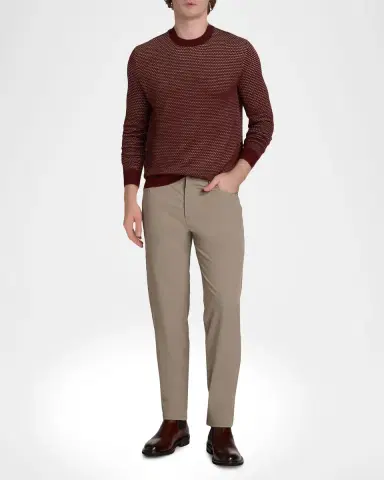 Emporio Armani Men 's Nylon Stretch Slim Five-Pocket Pants | Thumbnail 2 Emporio Armani Men 's Nylon Stretch Slim Five-Pocket Pants | Thumbnail 2